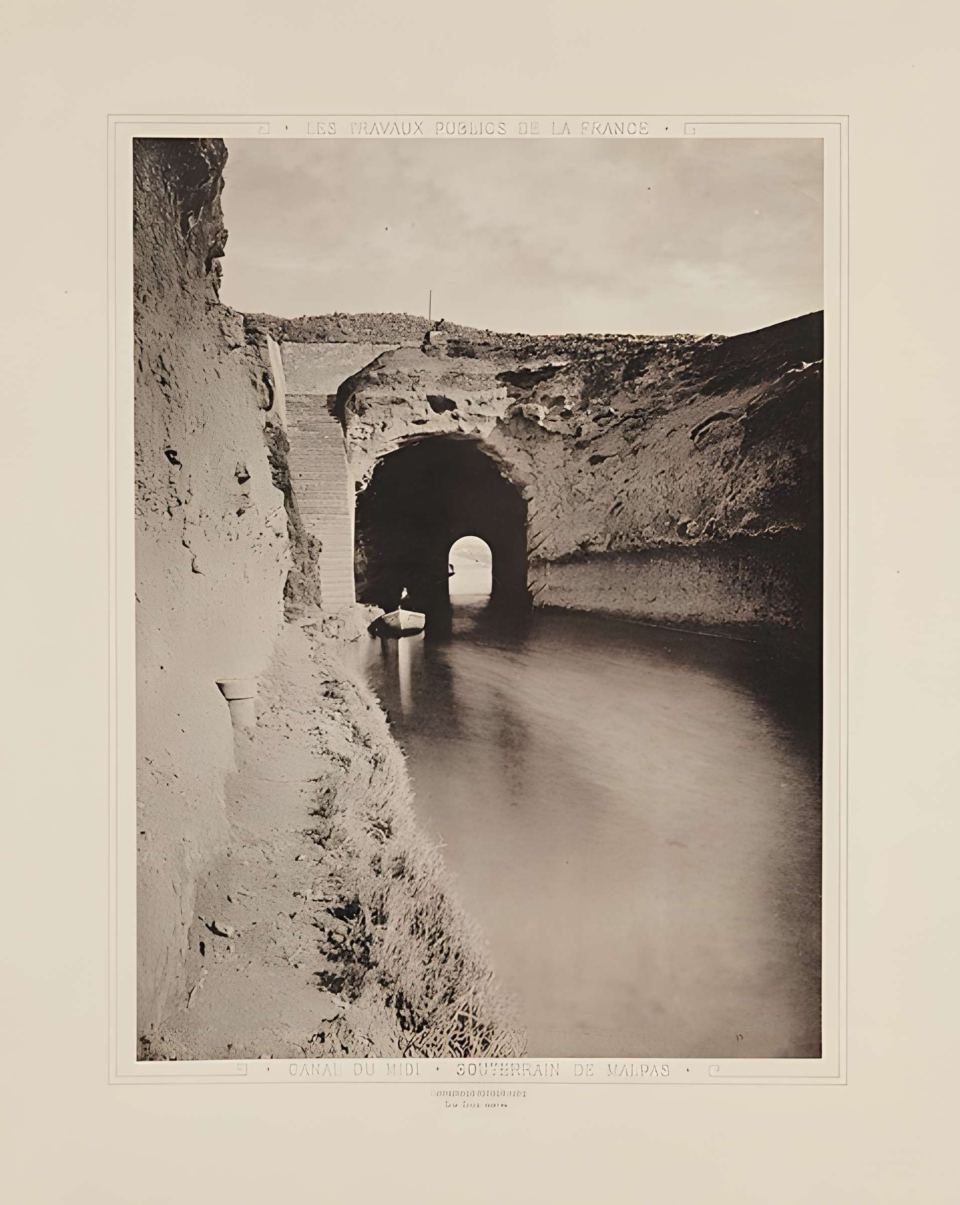 Tunnel-aqueduc de drainage de l'étang de Colombiers et Montady
