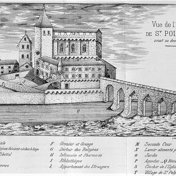 Vestiges de labbaye de Saint-Polycarpe