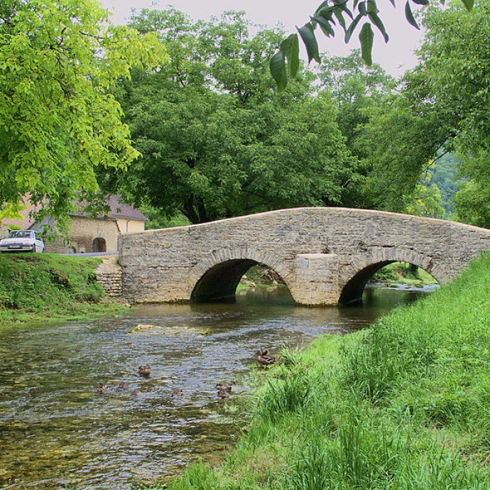 Photo de Vieux pont sur la Seille de Baume-les-Messieurs