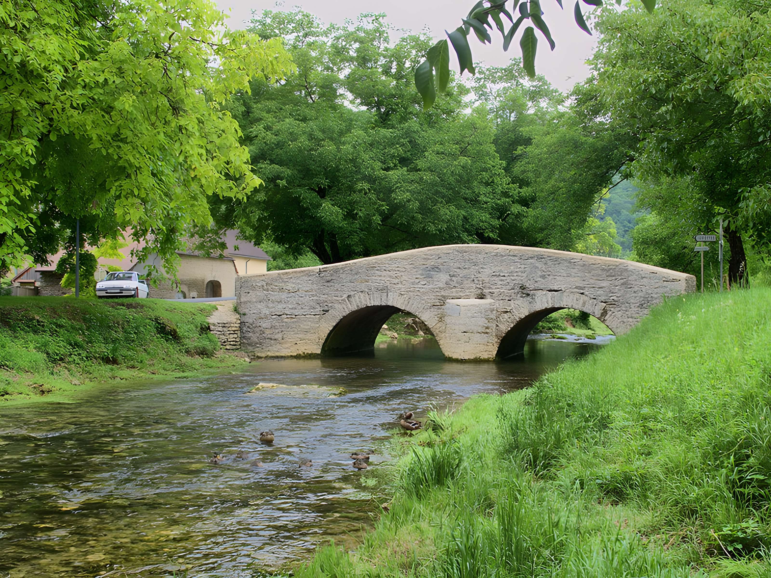 Vieux pont sur la Seille de Baume-les-Messieurs 