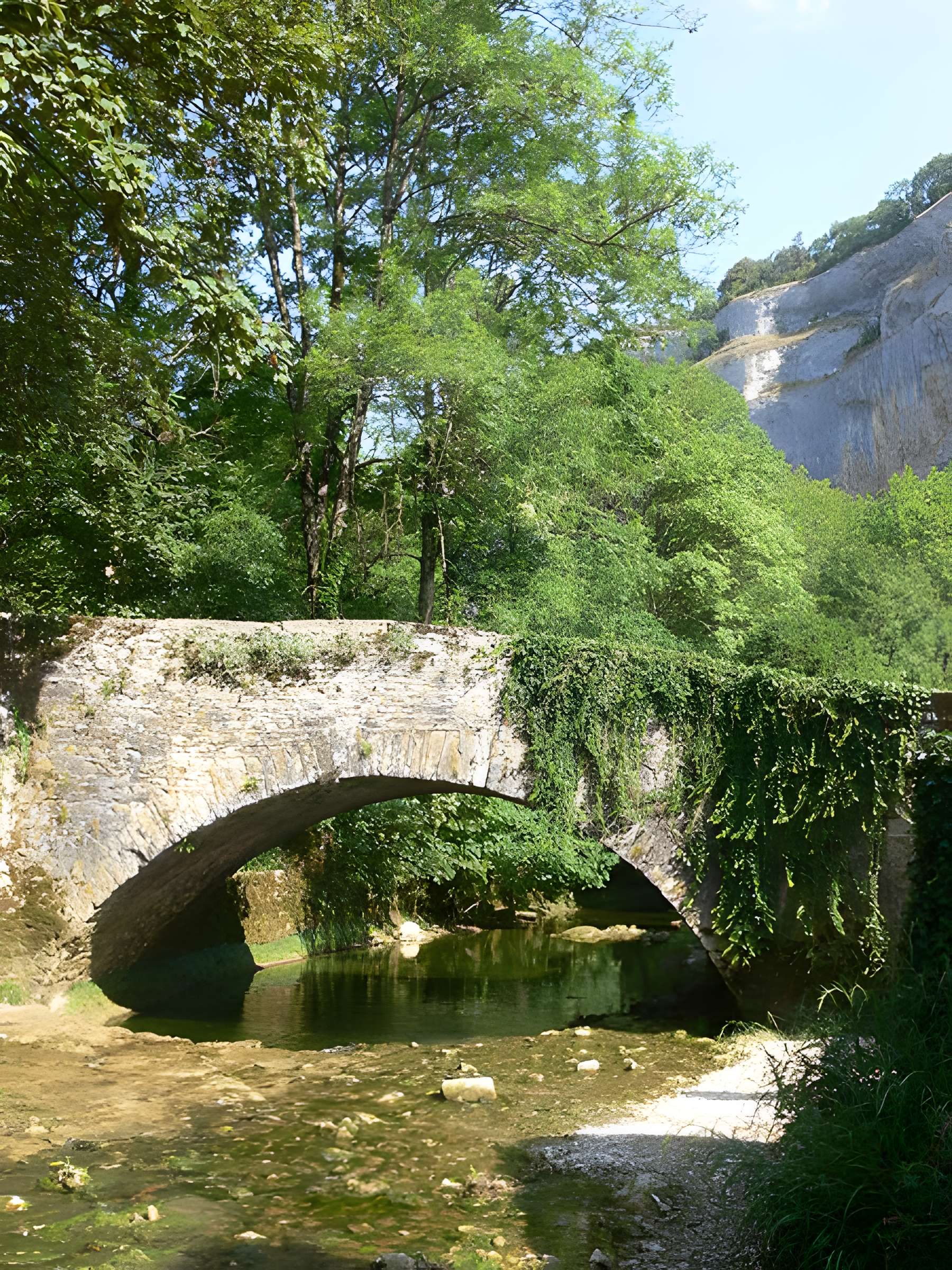 Vieux pont sur la Seille de Baume-les-Messieurs