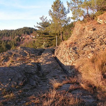 Voie romaine de Coudouloux au Collet-de-Dèze