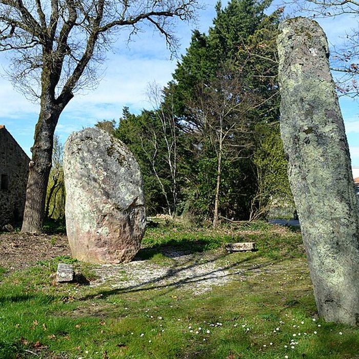 Photo de Deux menhirs dénommés Les Pierres Jumelles