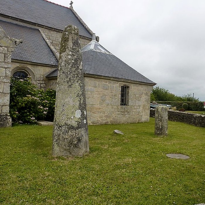 Photo de 2 Stèles protohistoriques à Goulien
