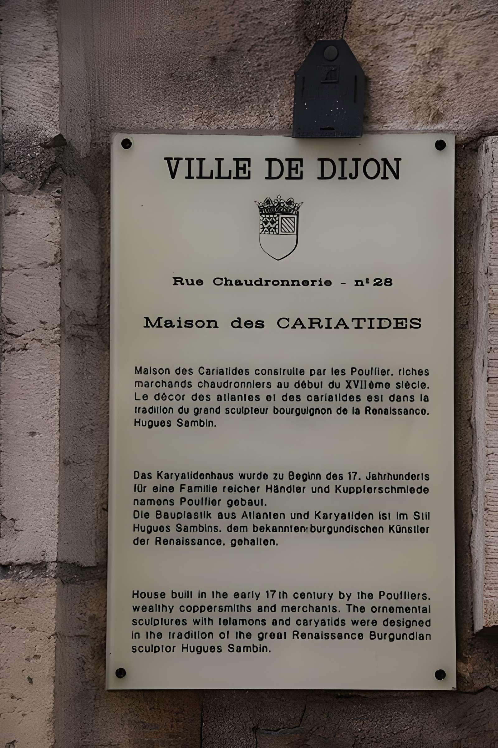 Maison des Cariatides de Dijon