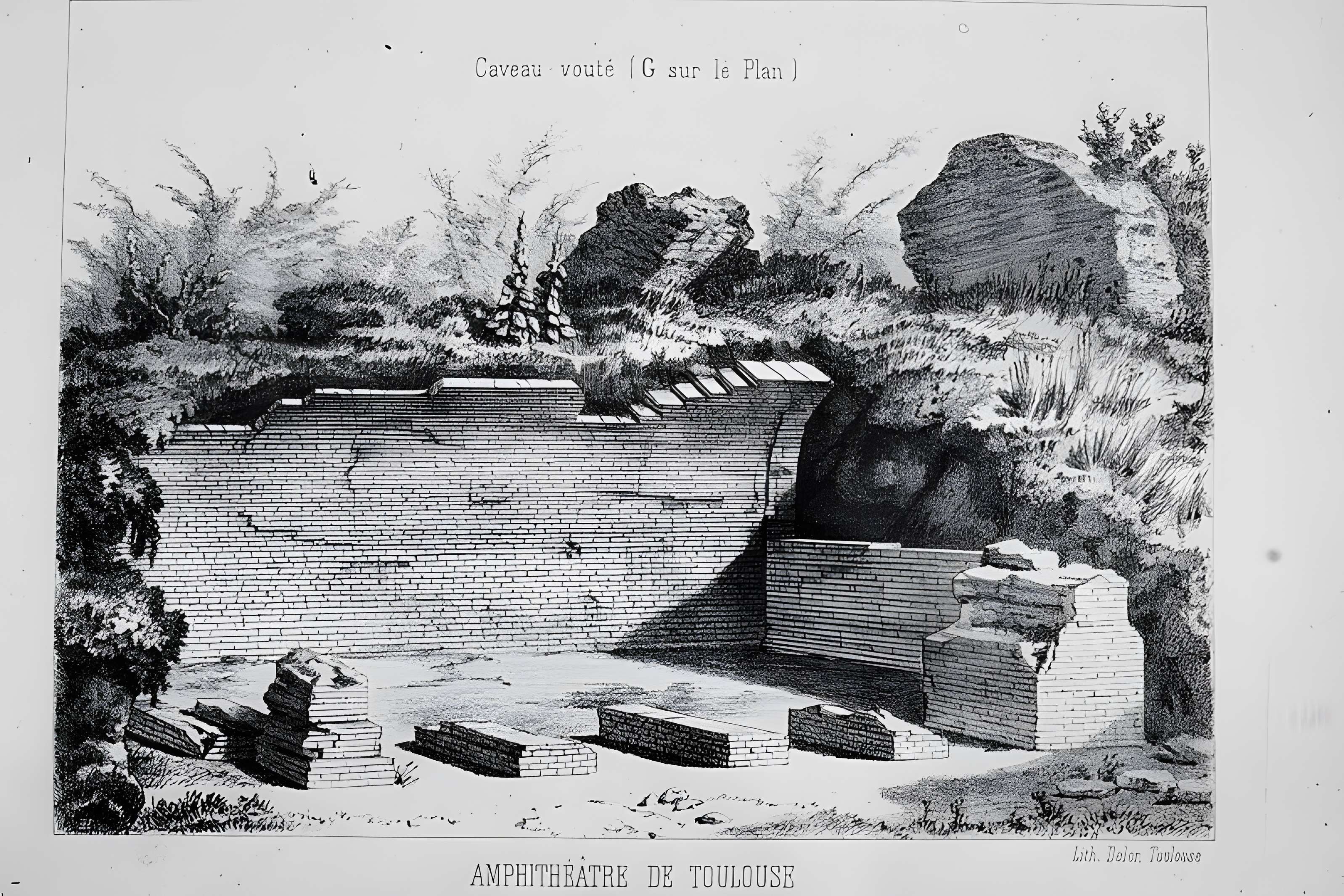 Amphithéâtre romain de Purpan-Ancely à Toulouse 