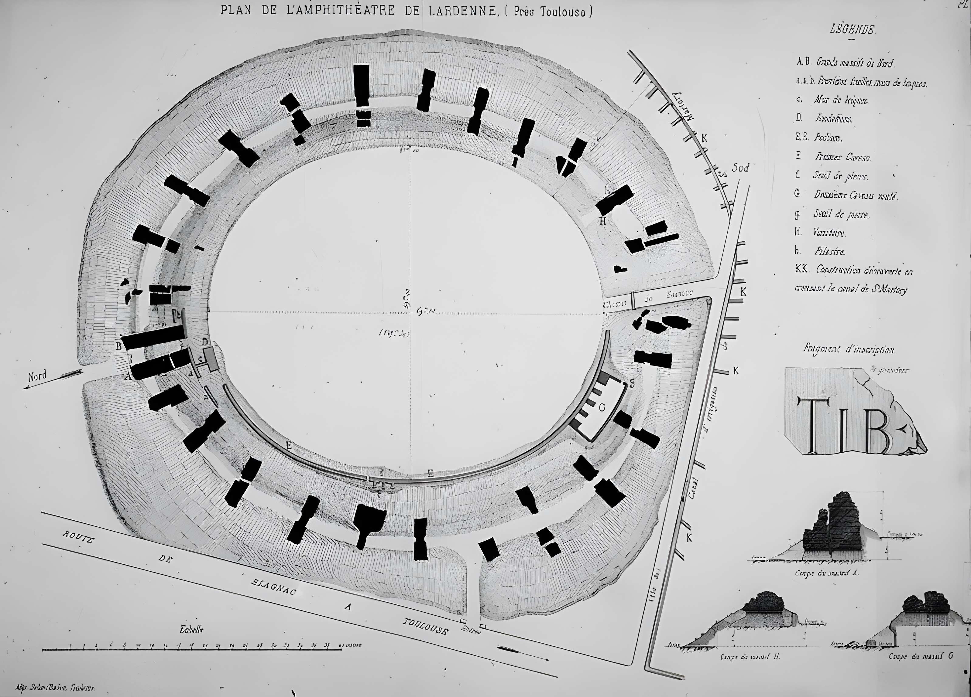 Amphithéâtre romain de Purpan-Ancely à Toulouse 