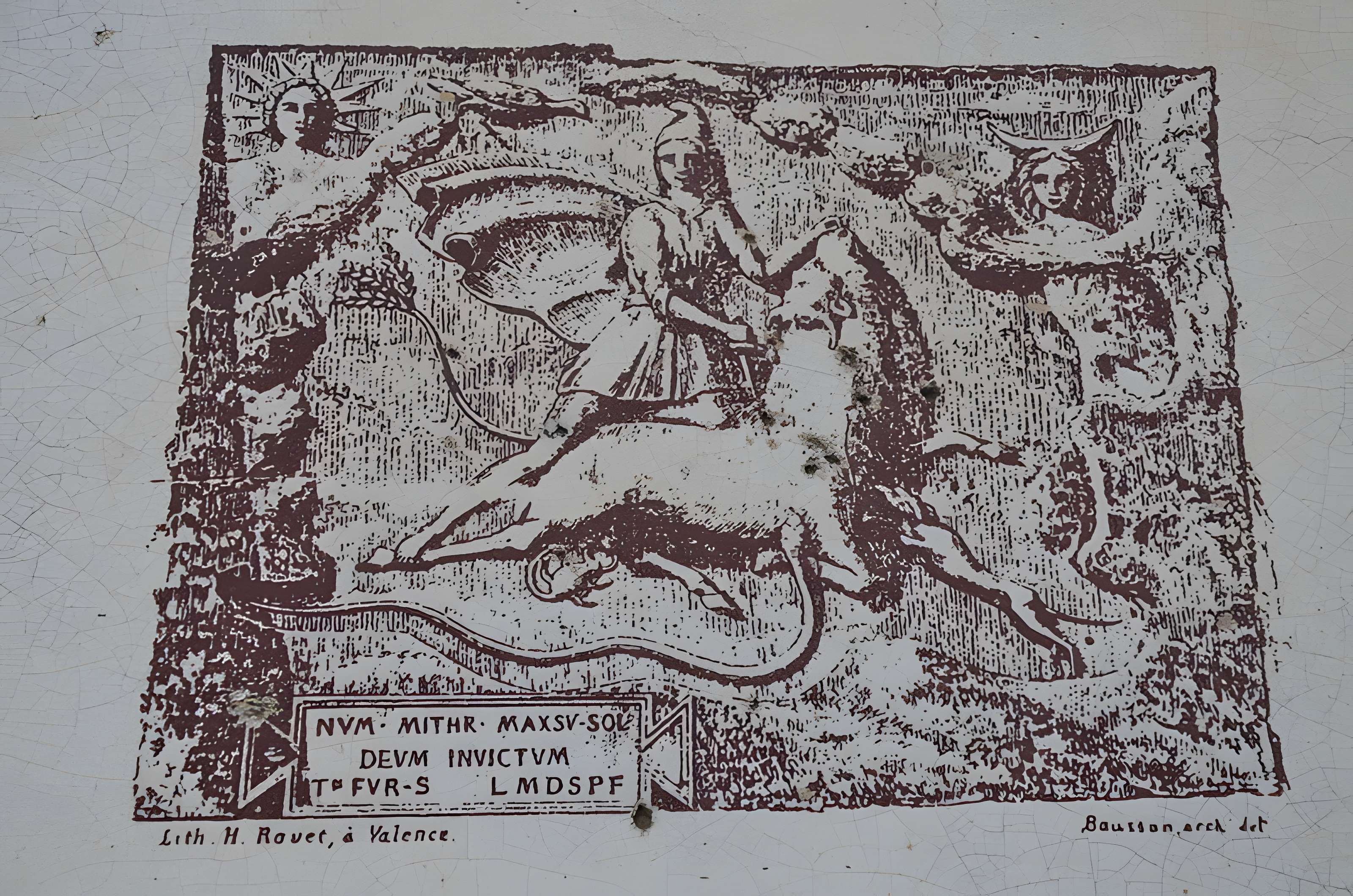 Bas-relief mithriaque à Bourg-Saint-Andéol