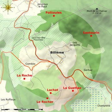 Bloc cupulaire de Lachat à Billième