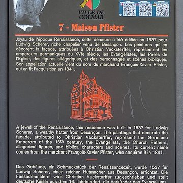 Maison Pfister à Colmar