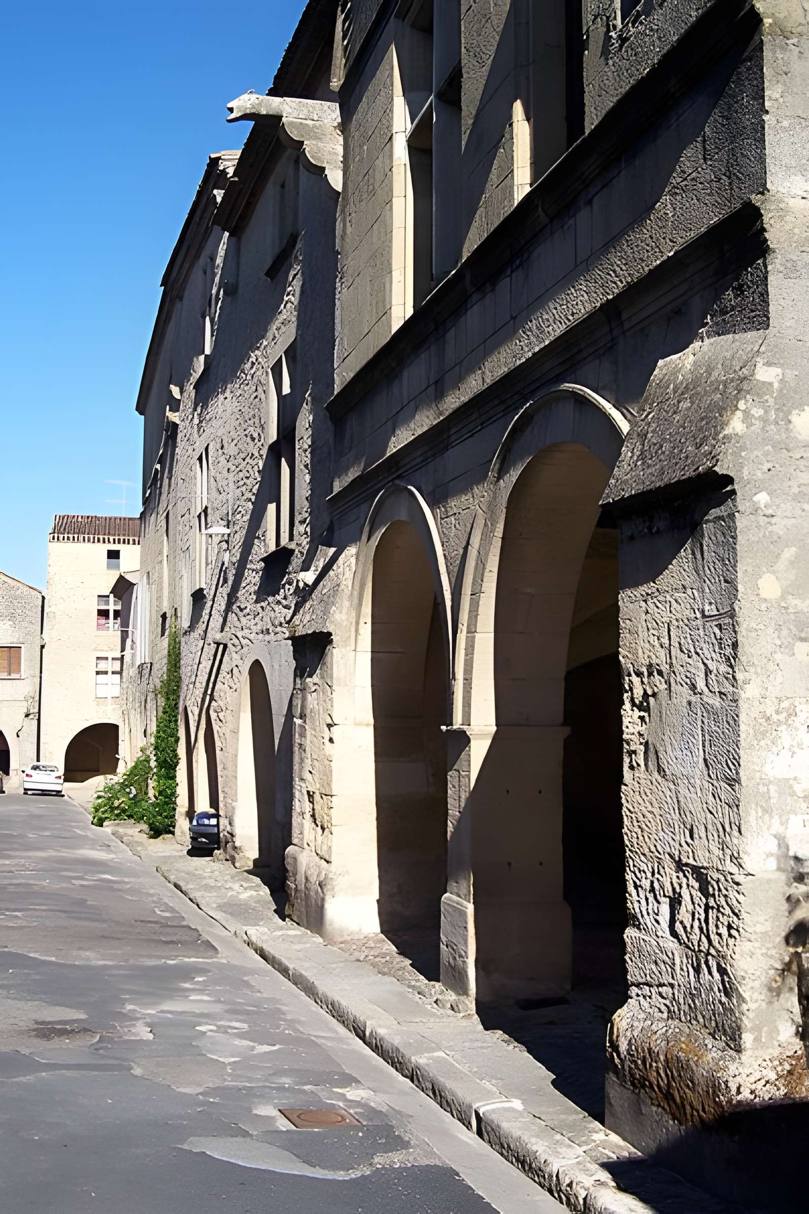 Maisons à arcades, Place du Mercadiou à Saint-Macaire