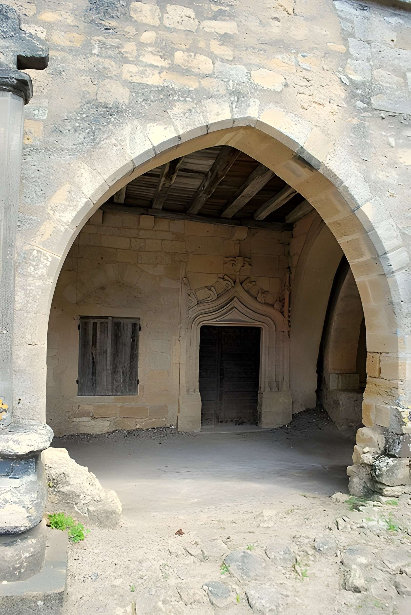 Maisons à arcades, Place du Mercadiou à Saint-Macaire