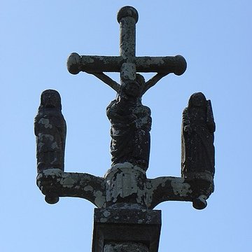 Calvaire-autel de Kergoal à Plouescat