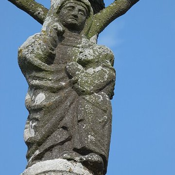 Calvaire-autel de Kergoal à Plouescat