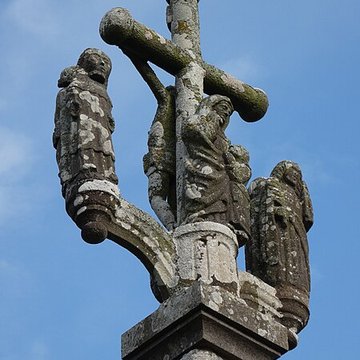 Calvaire-autel de Kergoal à Plouescat