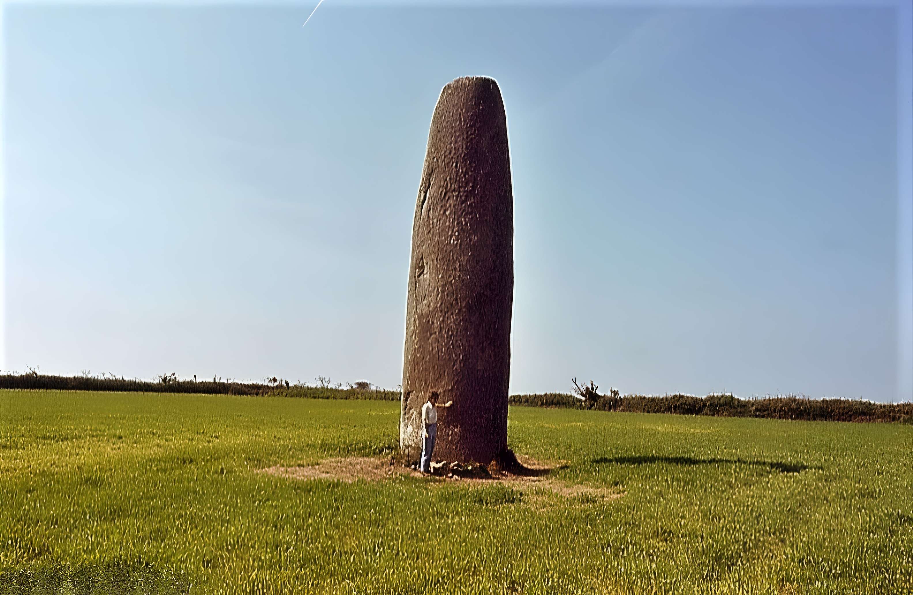Menhir de Kergadiou à Plourin
