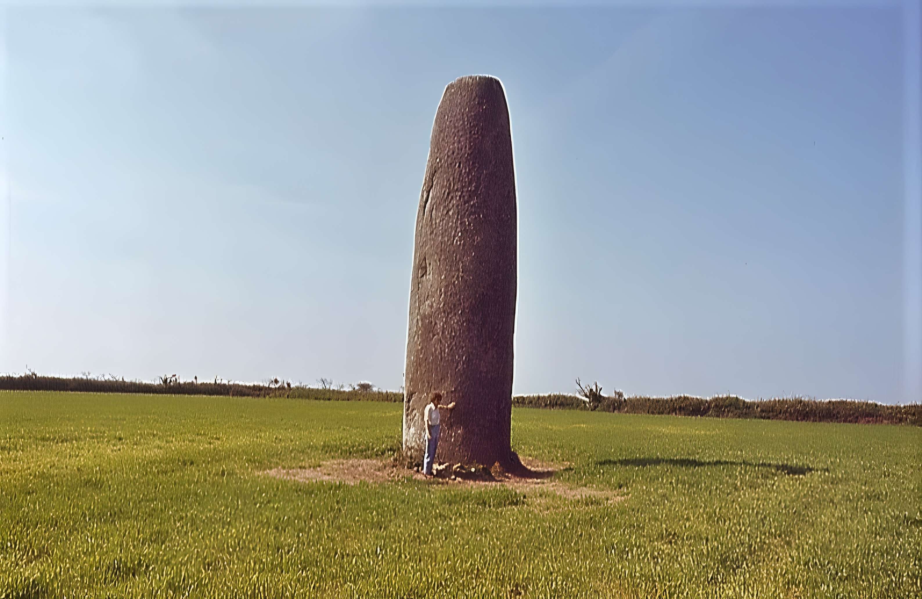 Menhir de Kergadiou à Plourin