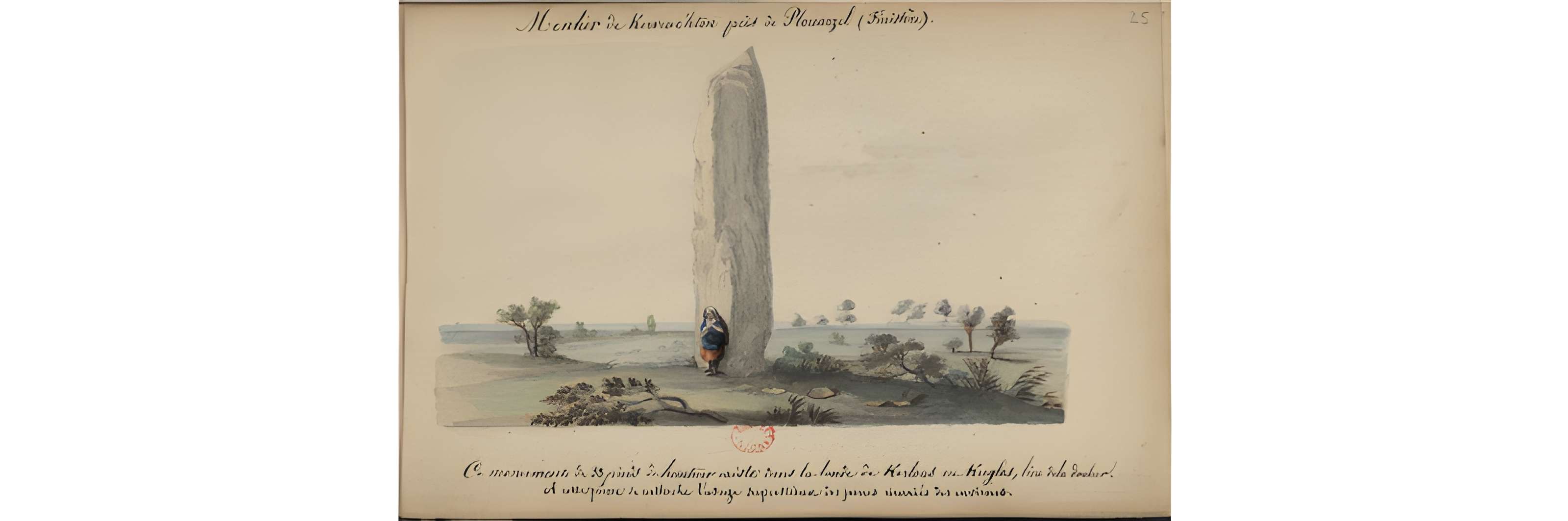 Menhir de Kerveatoux, ou de Kerloas