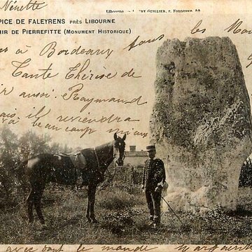 Menhir de Peyrefitte à Saint-Sulpice-de-Faleyrens