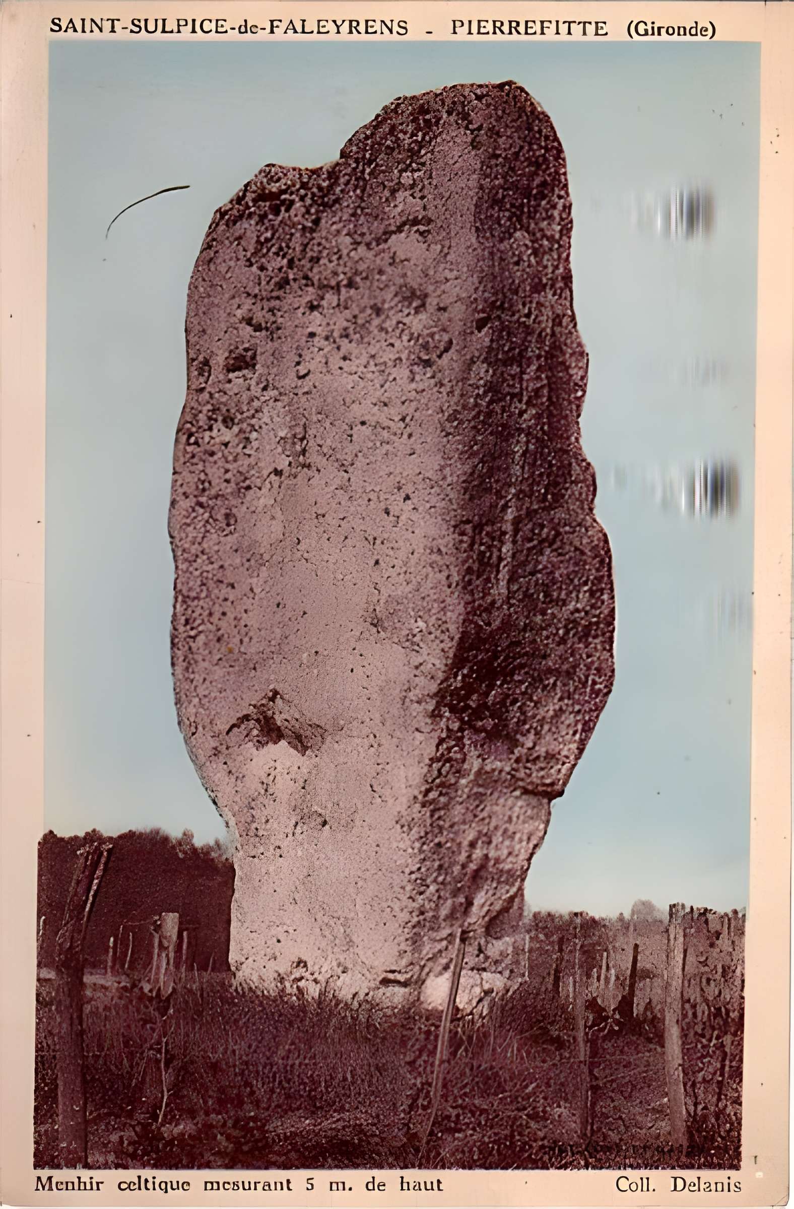 Menhir de Peyrefitte à Saint-Sulpice-de-Faleyrens