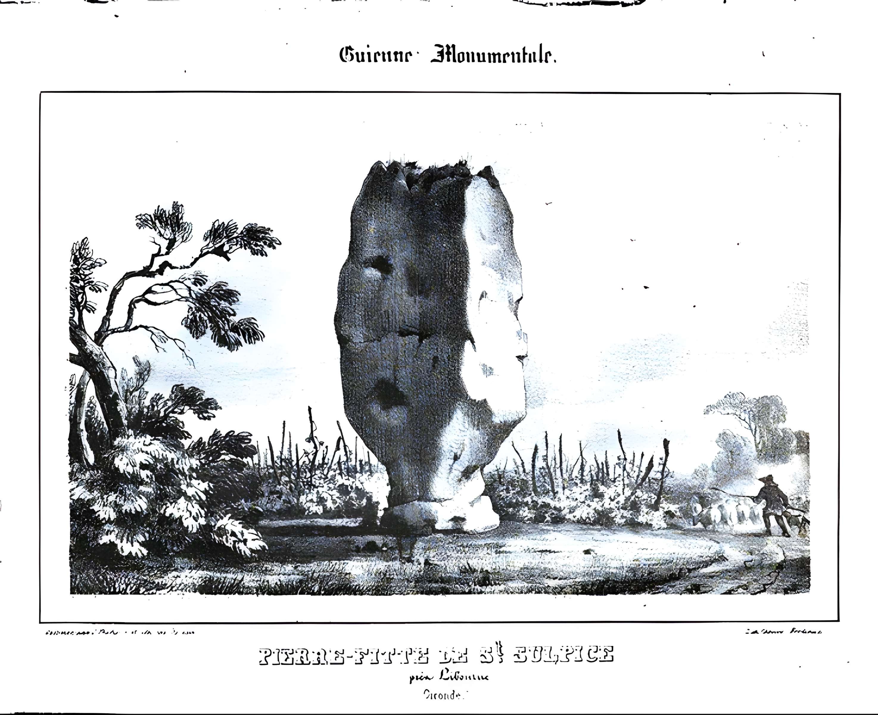 Menhir de Peyrefitte à Saint-Sulpice-de-Faleyrens