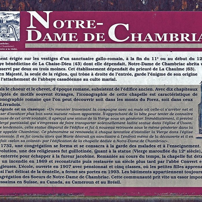 Photo de Chapelle Notre-Dame de Chambriac