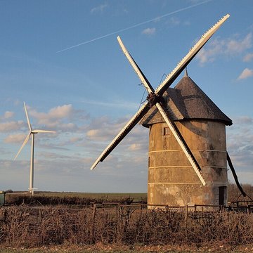 Moulin à vent Dautin à Migé