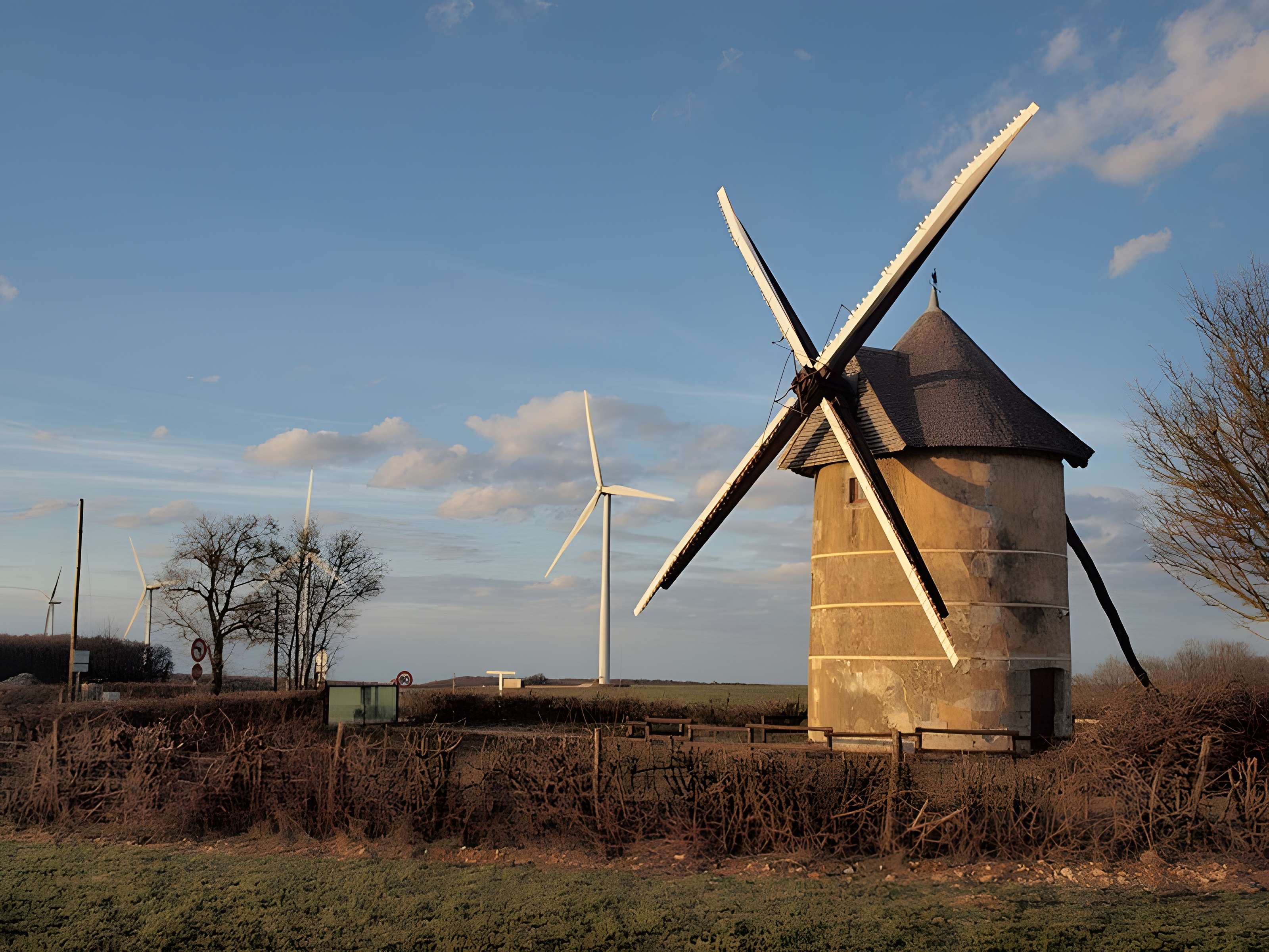 Moulin à vent Dautin à Migé
