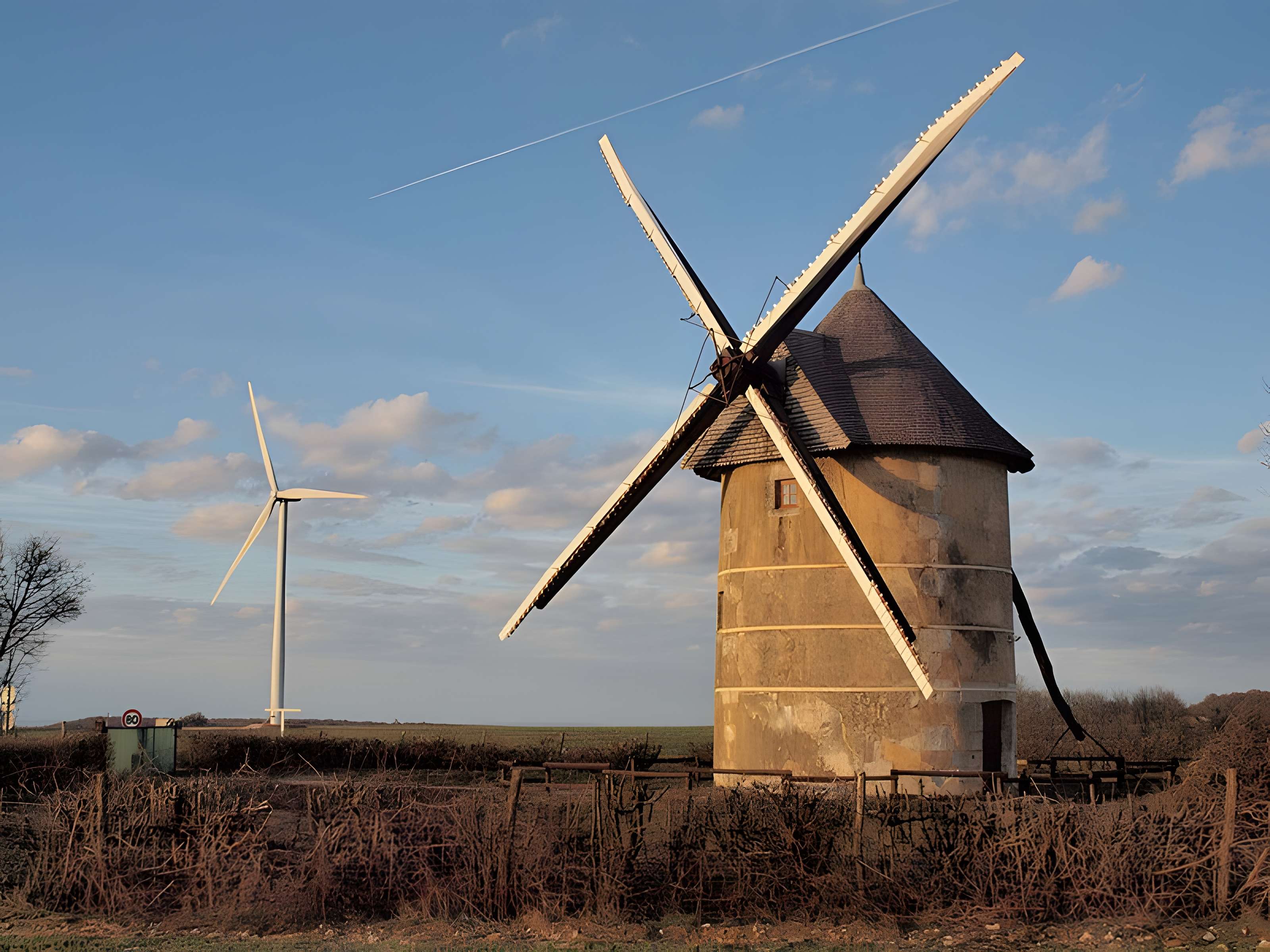 Moulin à vent Dautin à Migé