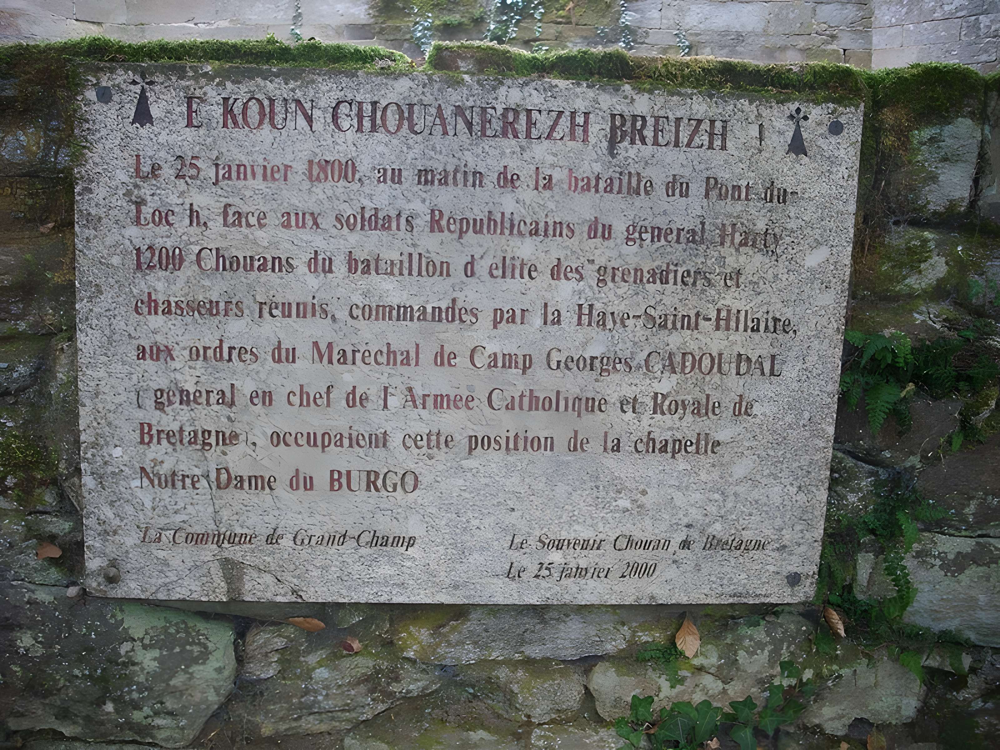 Chapelle Notre-Dame du Burgo à Grand-Champ