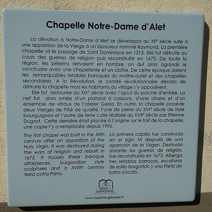 Photo de Chapelle Notre-Dame-dAlet à Montaigut-sur-Save