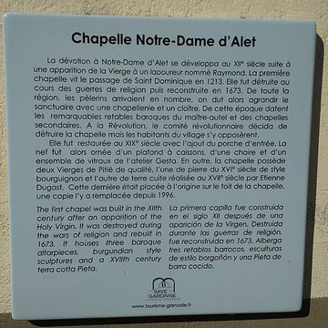 Chapelle Notre-Dame-dAlet à Montaigut-sur-Save