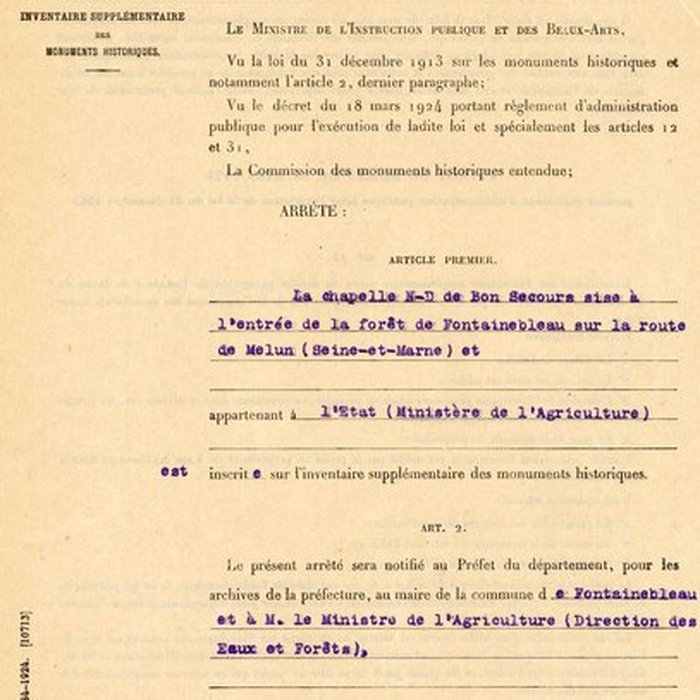 Photo de Chapelle Notre-Dame-de-Bon-Secours à Fontainebleau