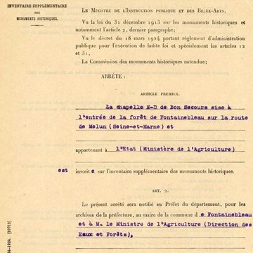 Chapelle Notre-Dame-de-Bon-Secours à Fontainebleau