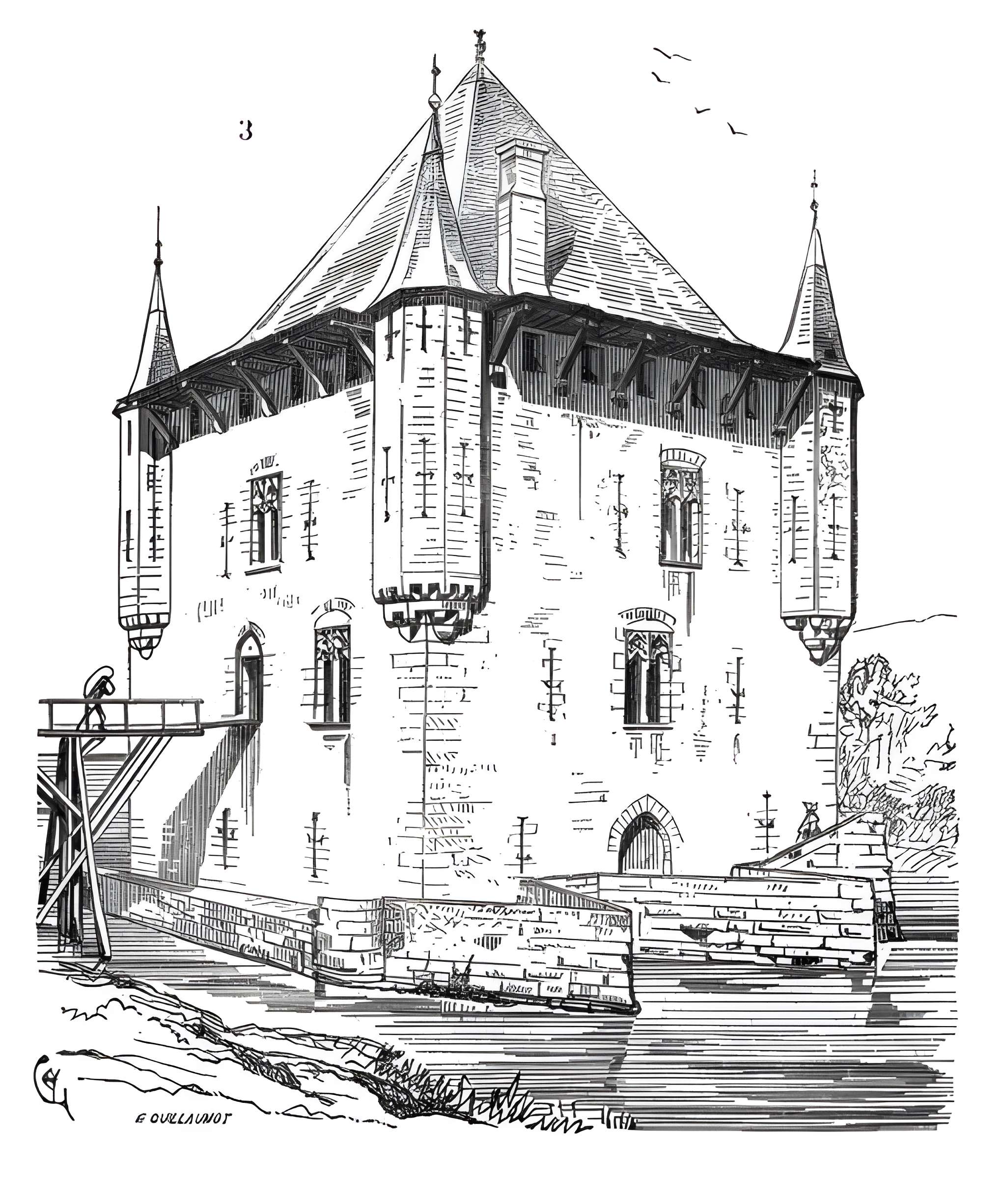 Moulin fortifié de Bagas