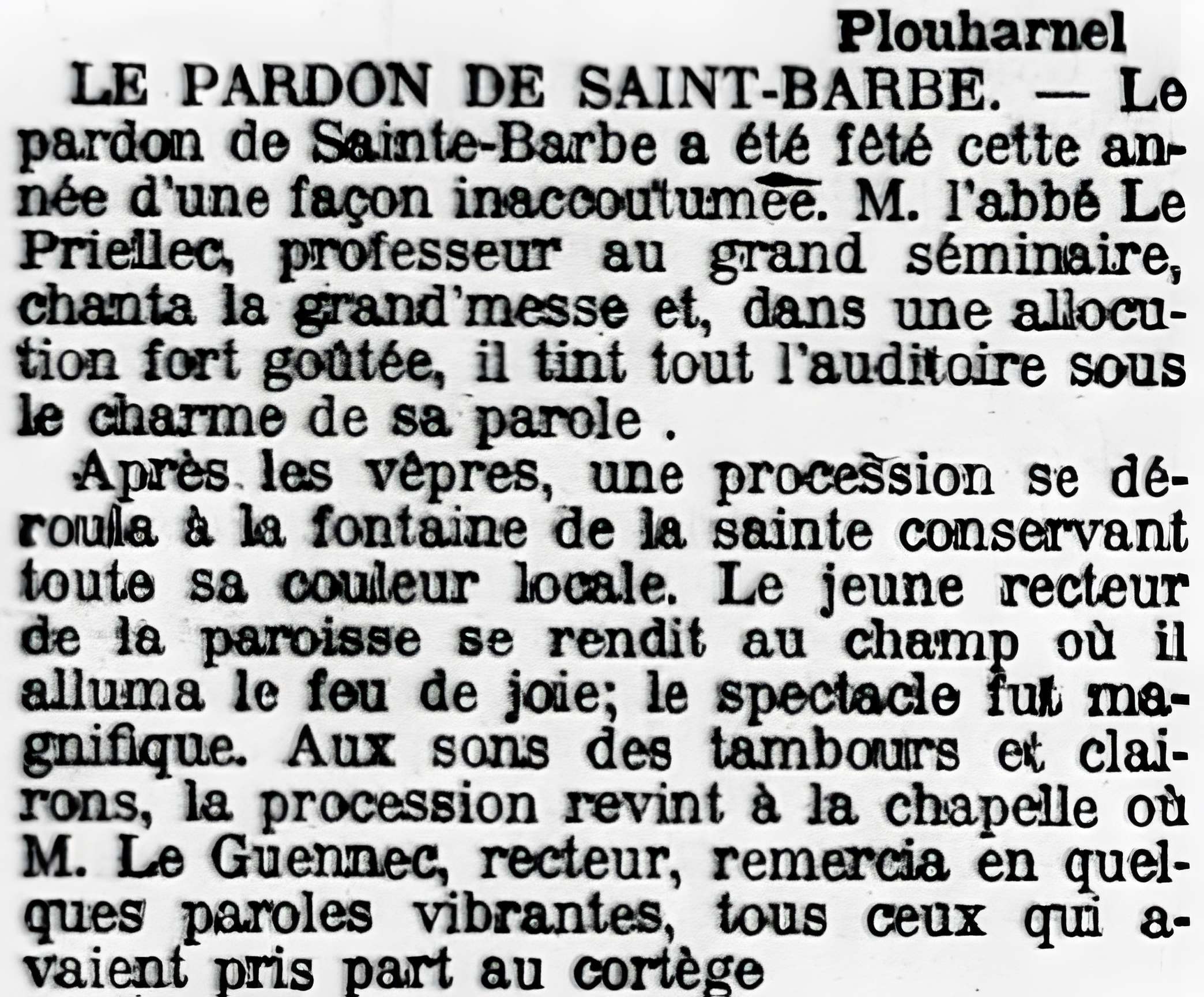 Chapelle Sainte-Barbe de Plouharnel