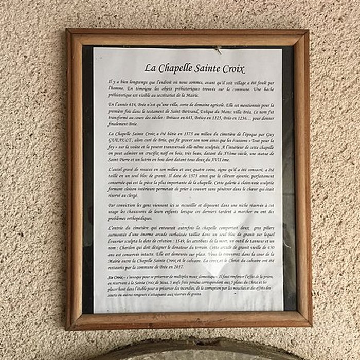 Photo de Chapelle Sainte-Croix de Brée