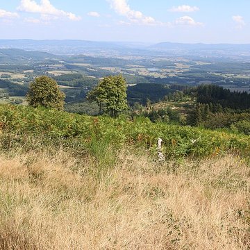 Oppidum du Mont-Beuvray, dit aussi oppidum de Bibracte également sur commune de Glux-en-Glenne, dans la Nièvre