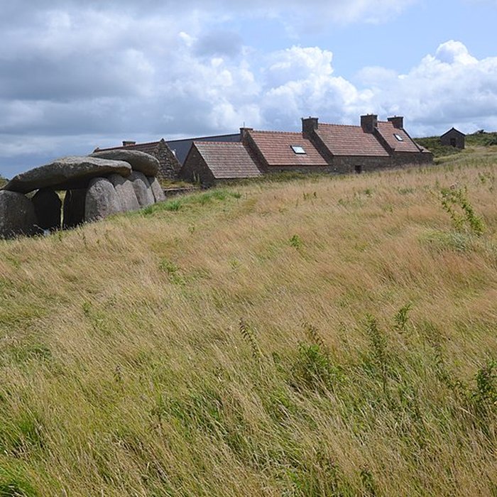 Photo de Allée couverte et menhir de Prajou-Menhir