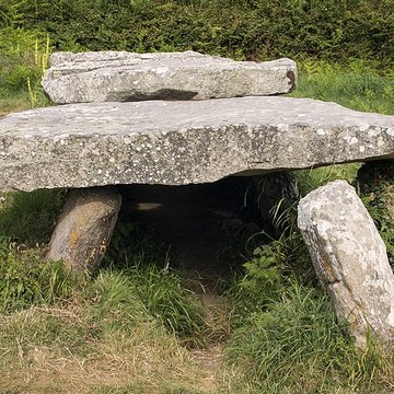 Allée couverte et menhir de Prajou-Menhir
