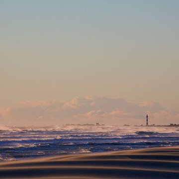 Phare de Beauduc, situé Pointe des Sablons