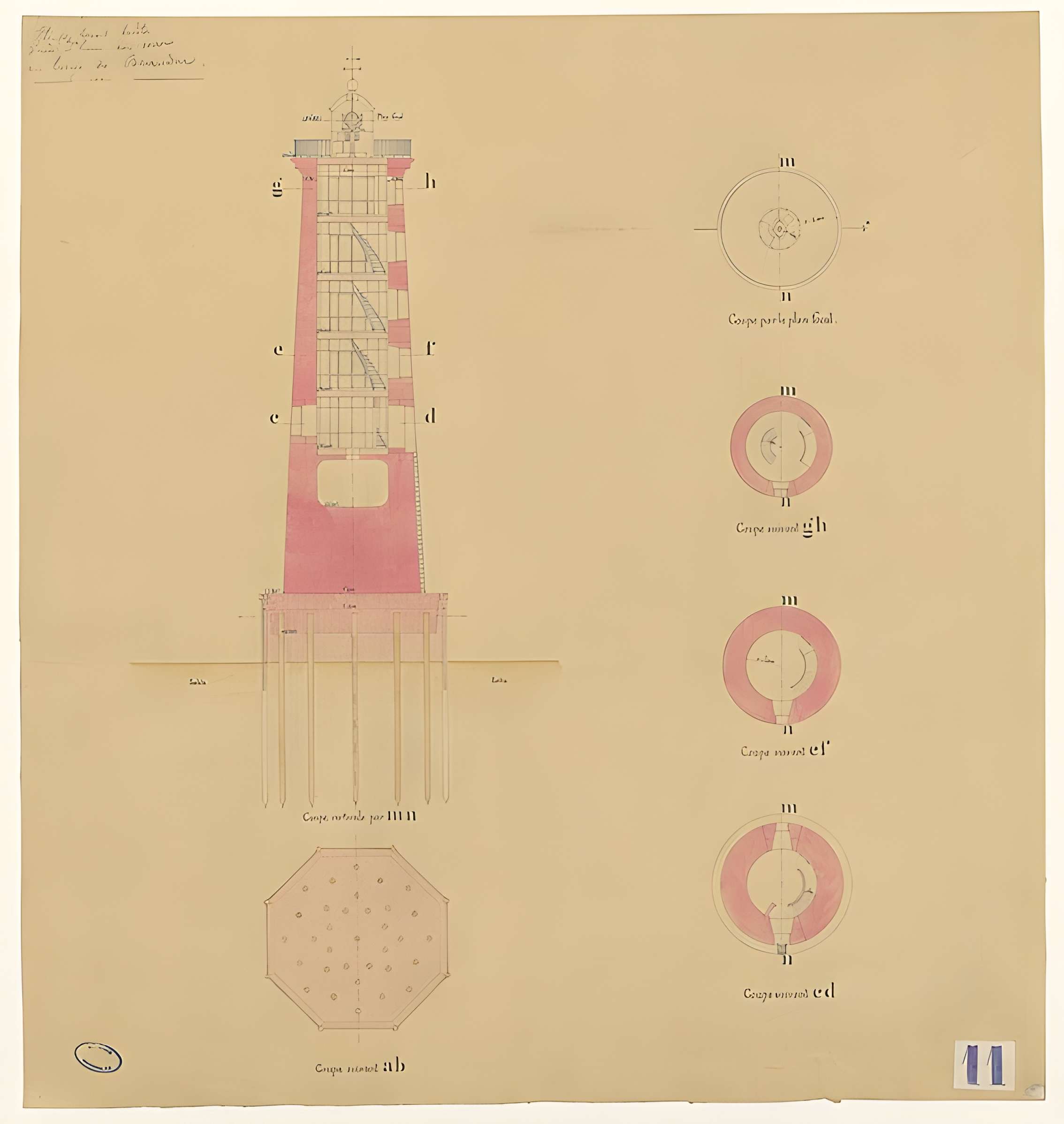 Phare de Beauduc, situé Pointe des Sablons