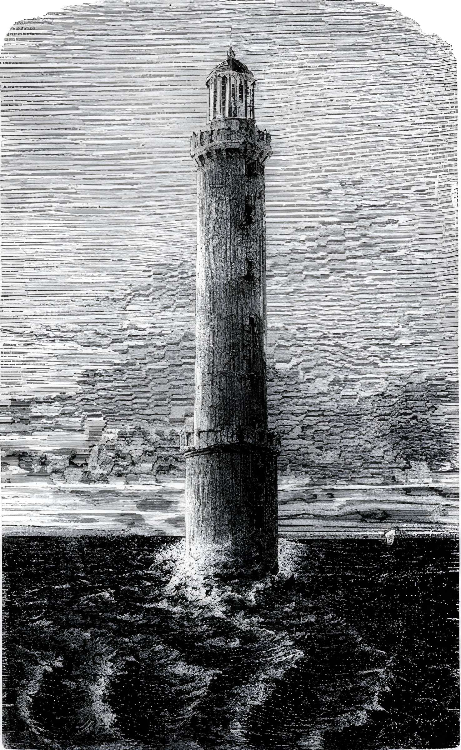 Phare des Héaux-de-Bréhat, situé en Manche, au large de Pleubian