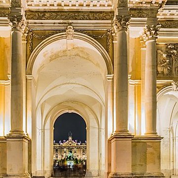Ensemble formé par la place Stanislas, la rue Héré et la place de la Carrière