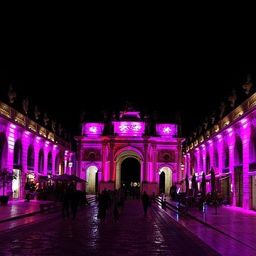 Ensemble formé par la place Stanislas, la rue Héré et la place de la Carrière