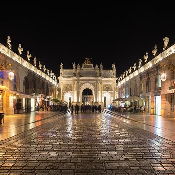 Ensemble formé par la place Stanislas, la rue Héré et la place de la Carrière