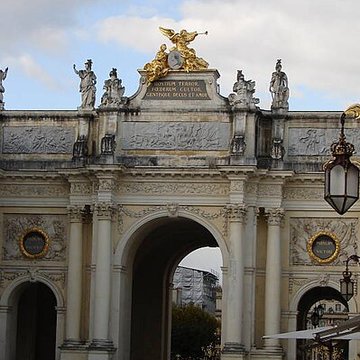 Ensemble formé par la place Stanislas, la rue Héré et la place de la Carrière