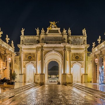 Ensemble formé par la place Stanislas, la rue Héré et la place de la Carrière