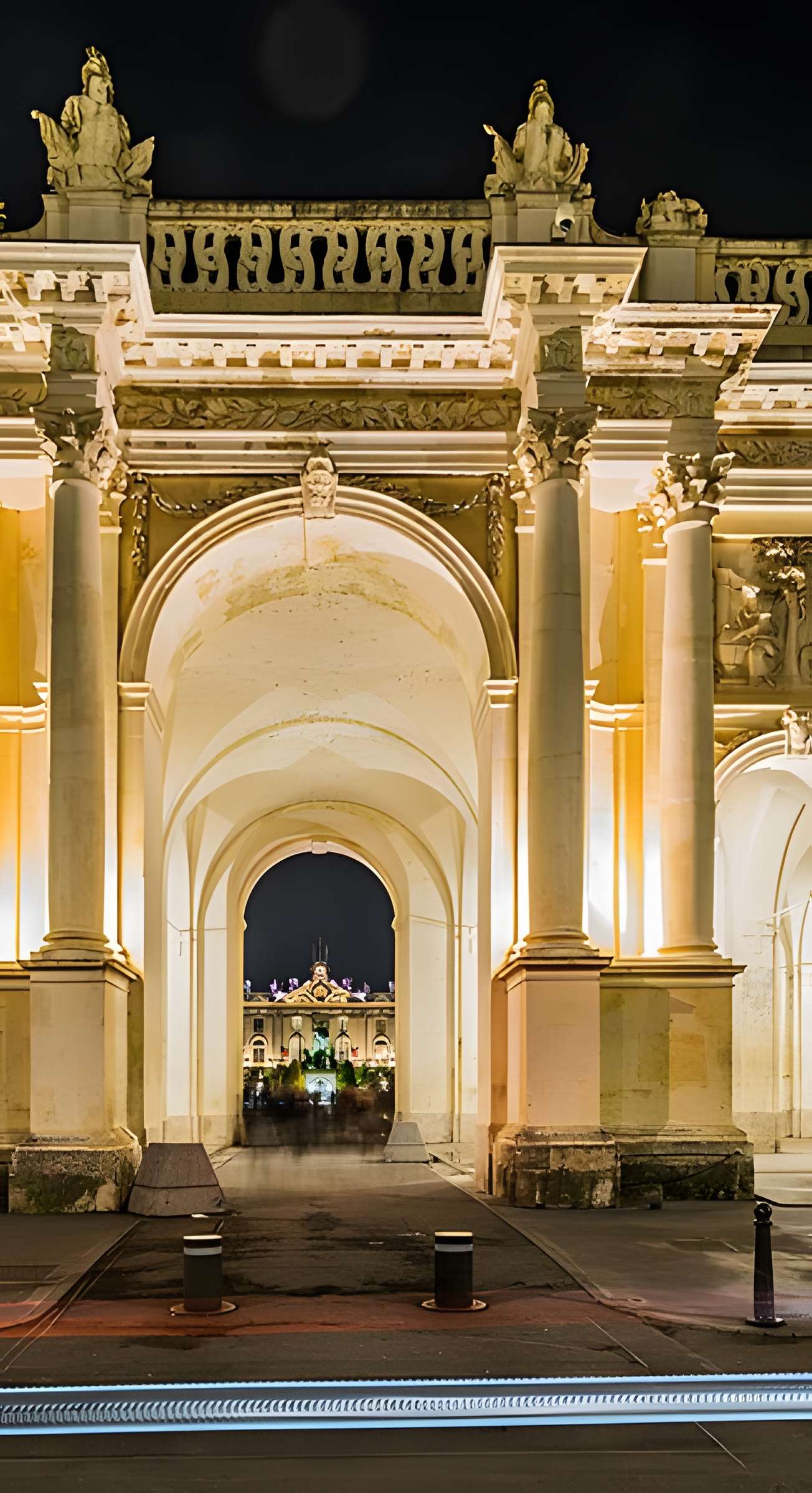 Ensemble formé par la place Stanislas, la rue Héré et la place de la Carrière