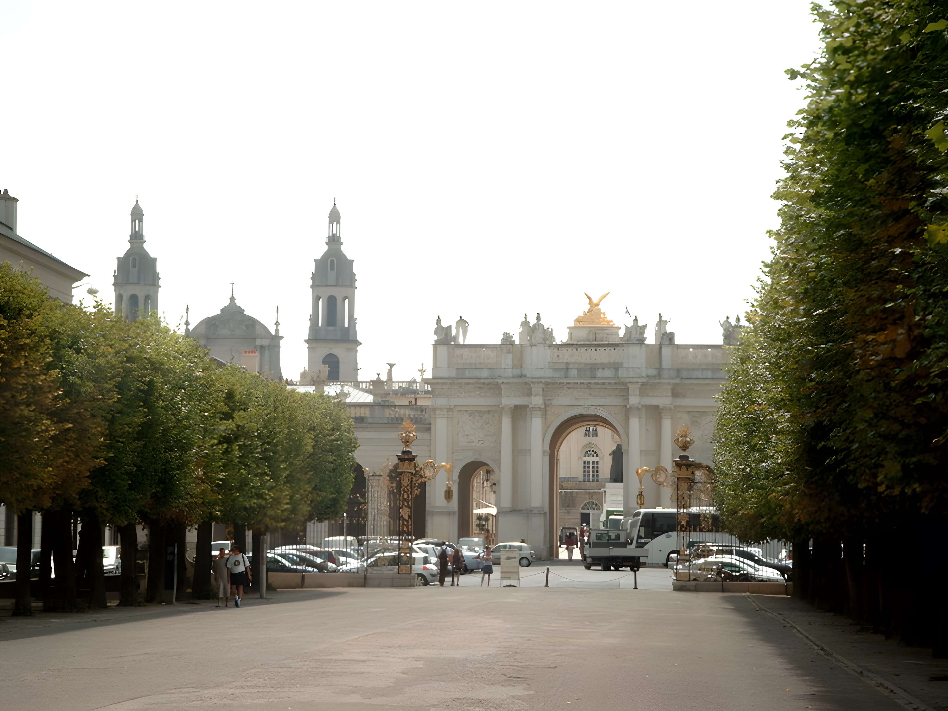 Ensemble formé par la place Stanislas, la rue Héré et la place de la Carrière